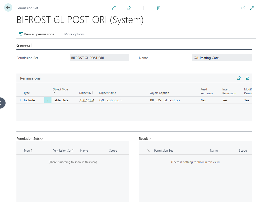 BIFROST GL POST ORI holds only its gate