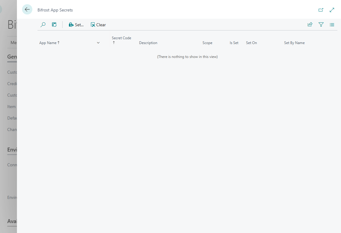 Bifrost App Secrets