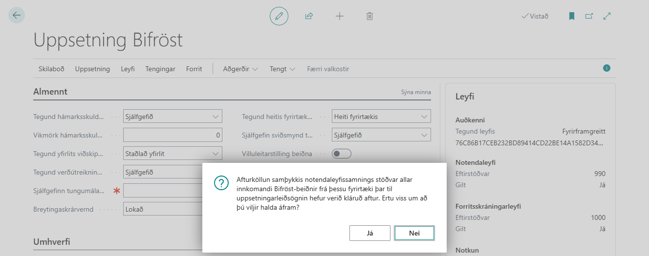 Afturkalla samþykki spyr fyrst